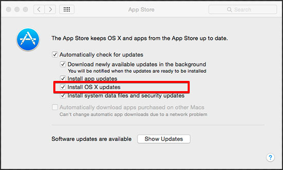 Mac app updates